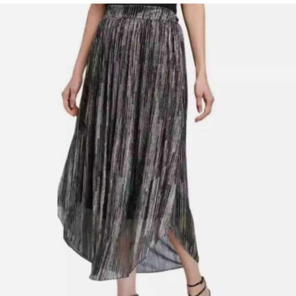 Ramy Brook Women's Lenon Metallic MIDI Skirt - Picture 1 of 3